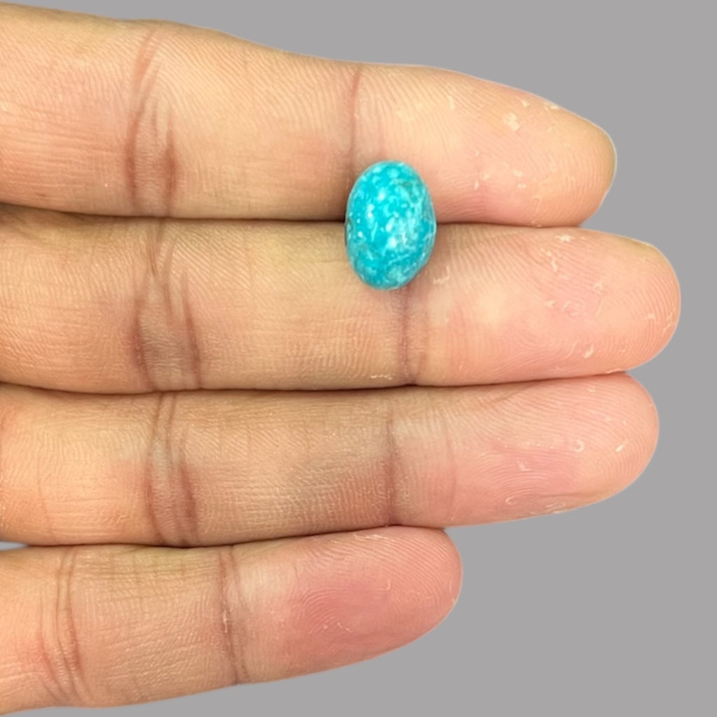 Buy Turquoise Stone Online 4.35 Carats 12.7 x 9.1 x 5.8 mm in Oval
