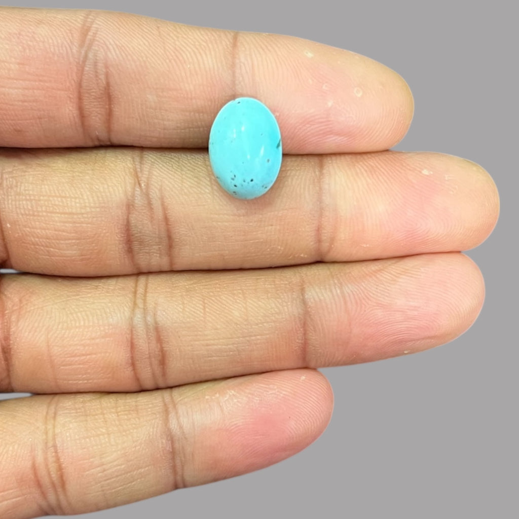 Buy Turquoise Stone Online 6.50 Carats 14.4 x 10.5 x 7 mm in Oval