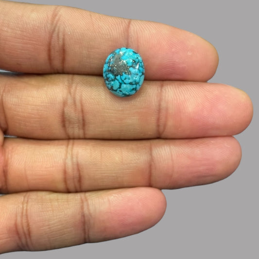 Buy Turquoise Stone Online 7.69 Carats 13.6 x 11.6 x 6.4 mm in Oval