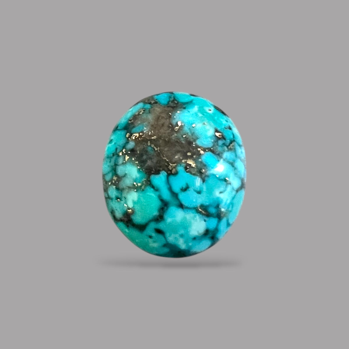 Buy Turquoise Stone Online 7.69 Carats 13.6 x 11.6 x 6.4 mm in Oval