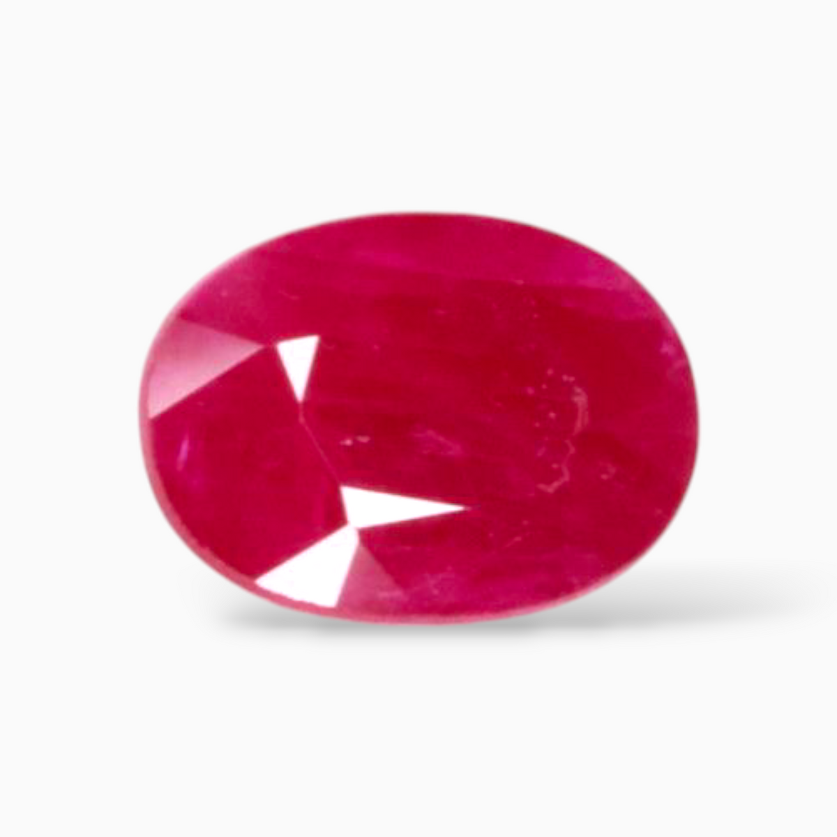 Buy Unheated Ruby Gemstone In Oval Shape 1.05 Carats 7.1x5.1mm Size