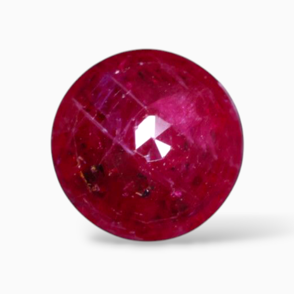 Natural Ruby Stone Round 1.34 Carats 6.2 mm