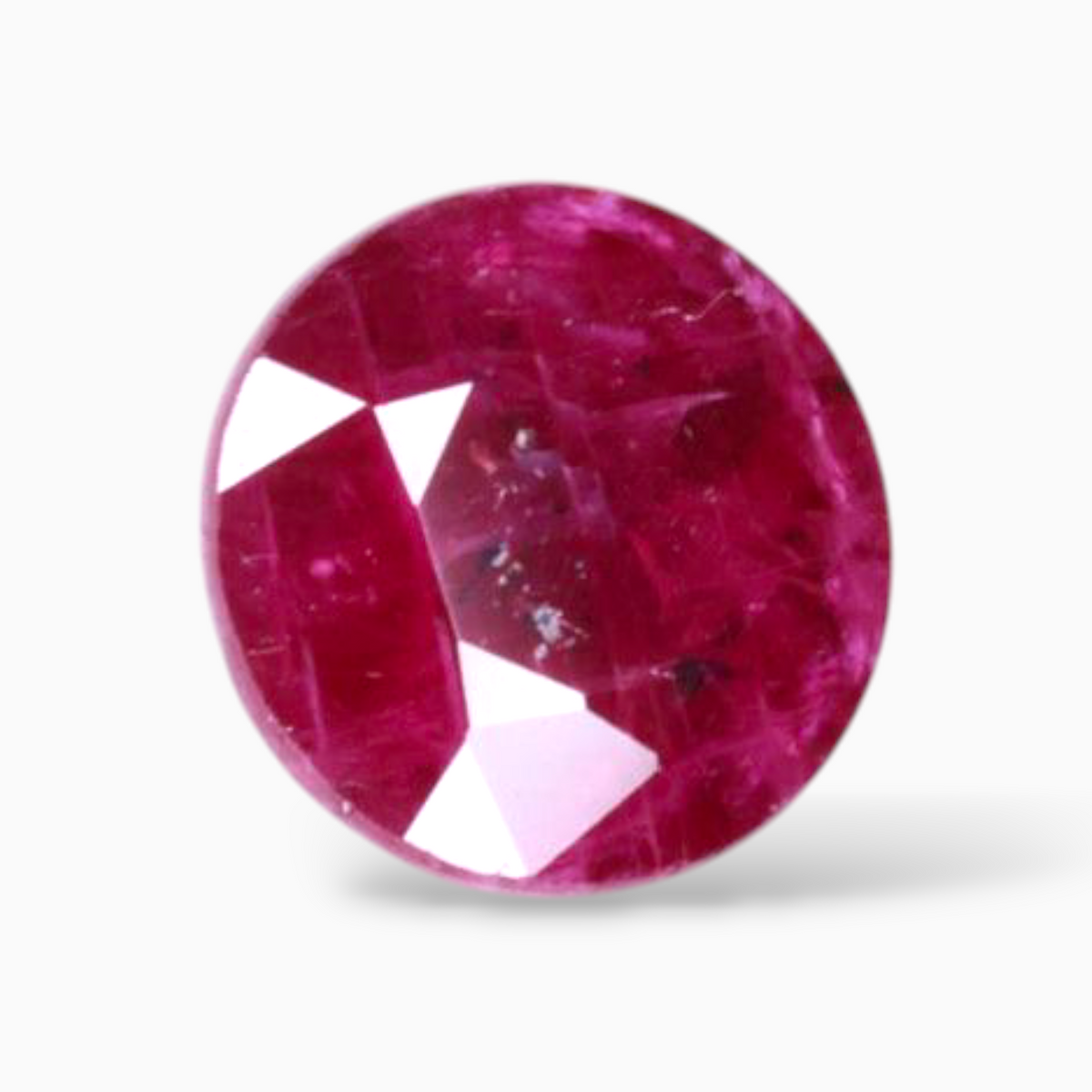 Buy Untreated Ruby Stone In Round Shape 1.34 Carats 6.2mm Size
