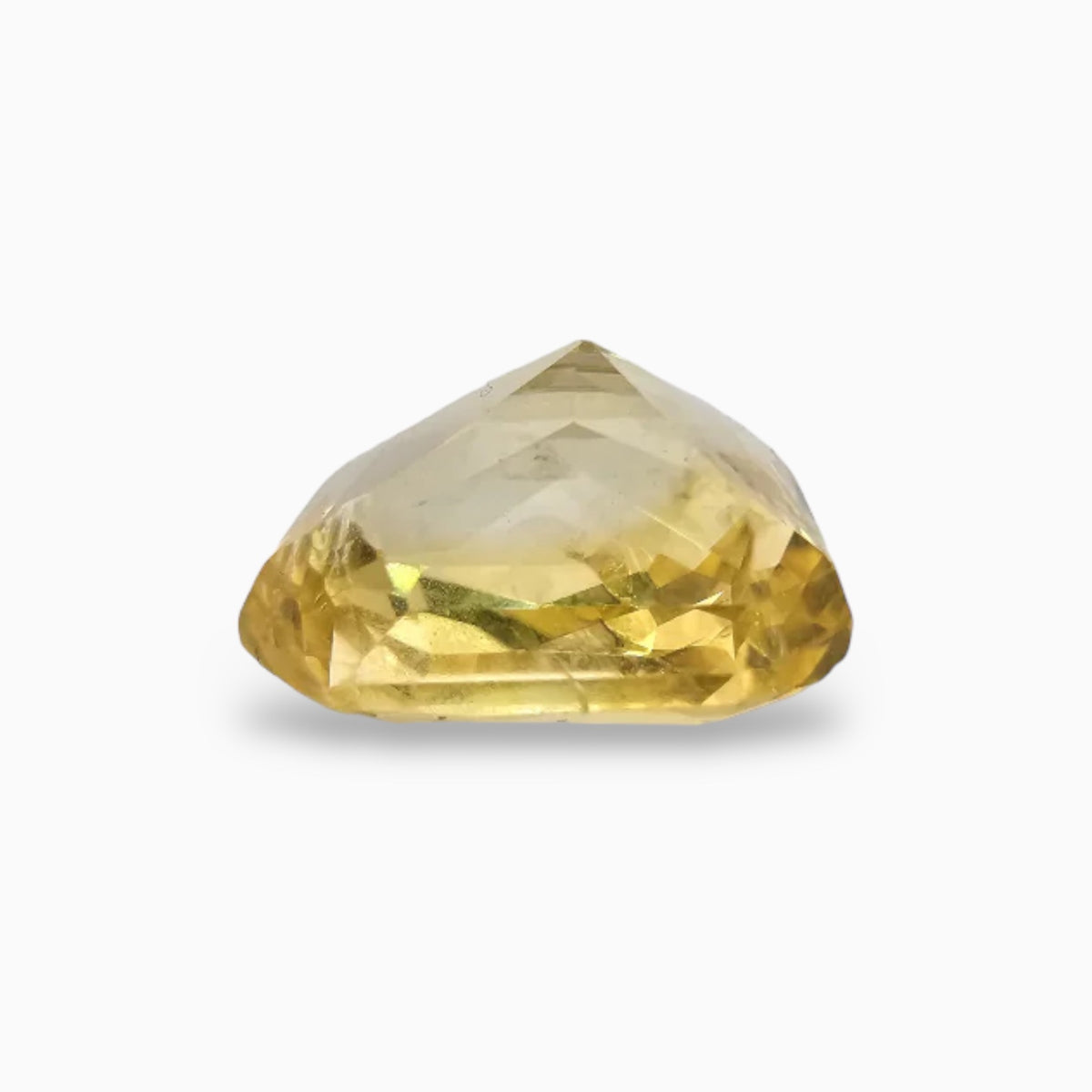 Buy Certified Natural Yellow Sapphire Gemstone 7.21 Carats Emerald Cut Shape 10.94x9.27 mm
