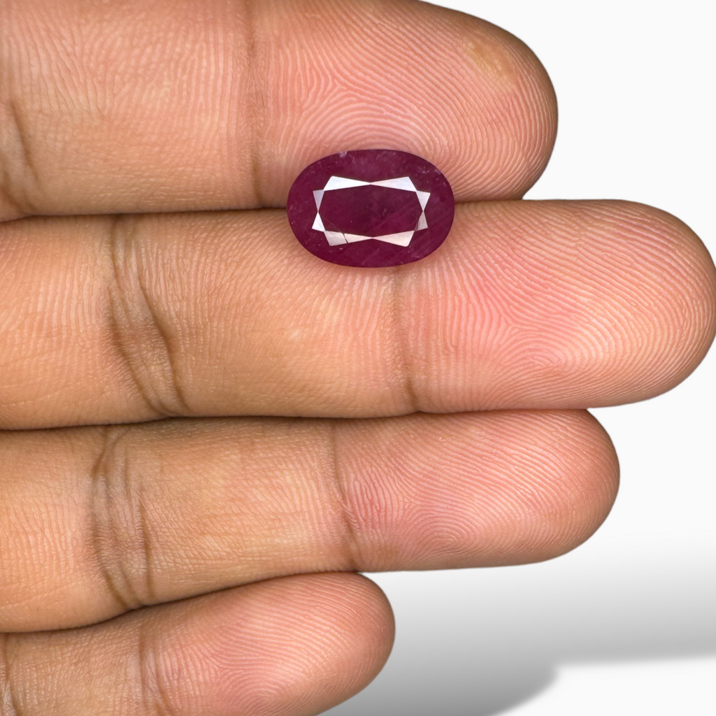 Buy Natural Ruby Oval , 4.69 Carats IDL Certified Afghanistan