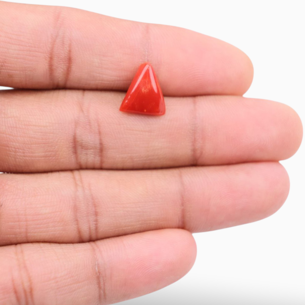 Best Moonga Stone For Sale 3.89 Carats Triangle Shape Size 12.3mm