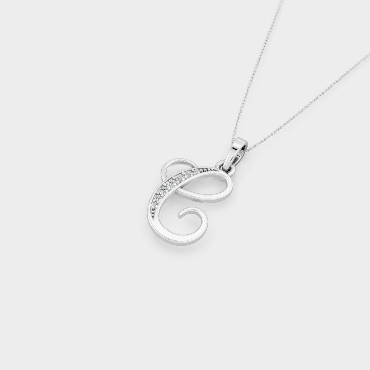 C Letter Necklace (Gold)