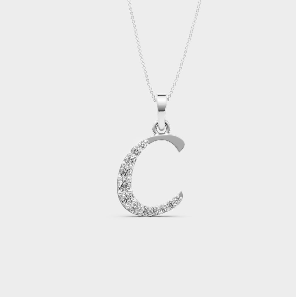 C Necklace Gold