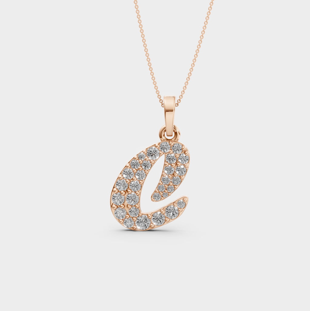 C Letter Pendant (Gold)