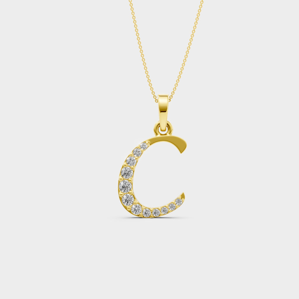 C Necklace Gold