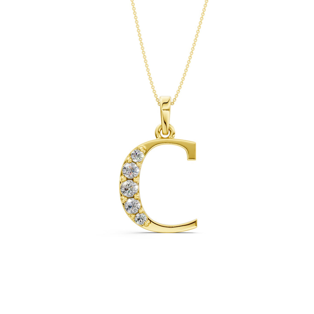 Necklace Initial C (Gold)