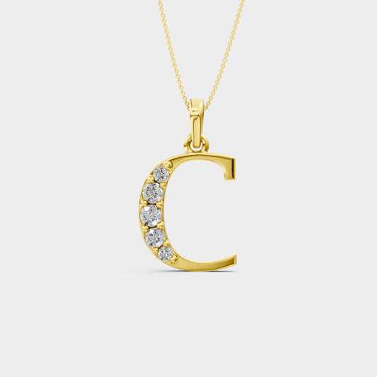 Necklace Initial C (Gold)