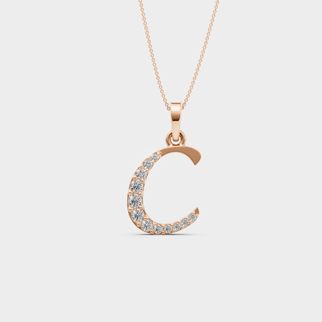 C Necklace Gold