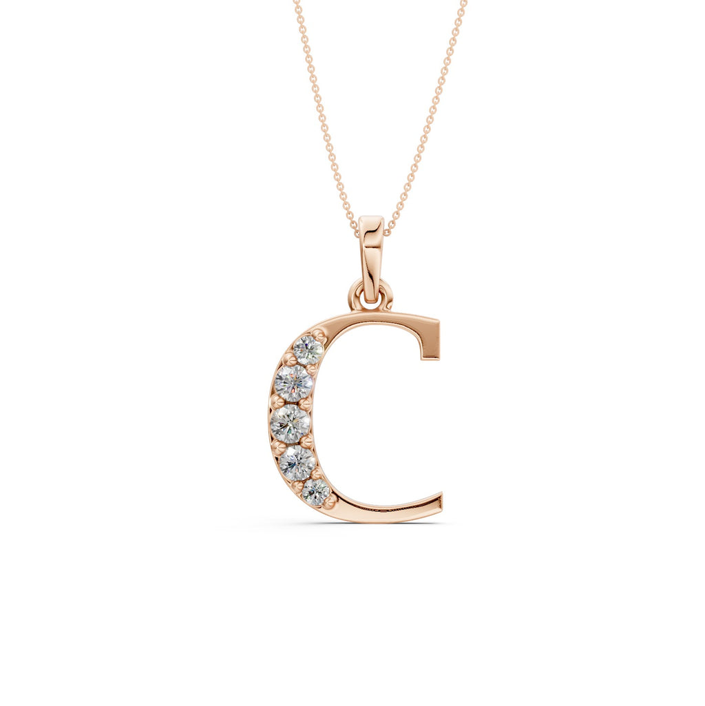 Necklace Initial C (Gold)