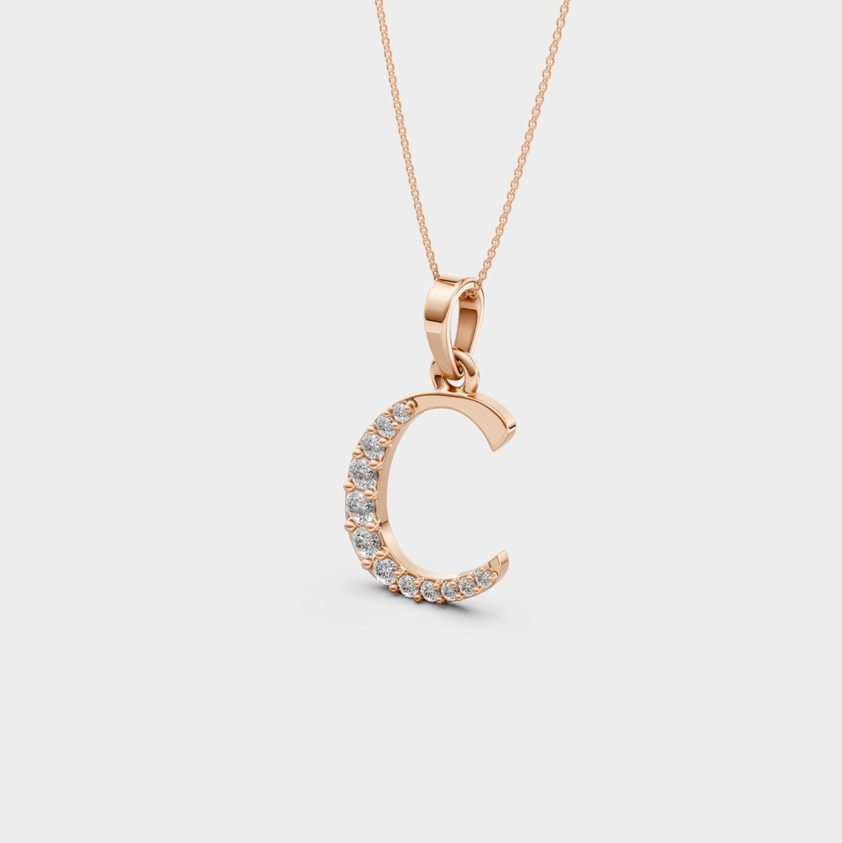C Necklace Gold