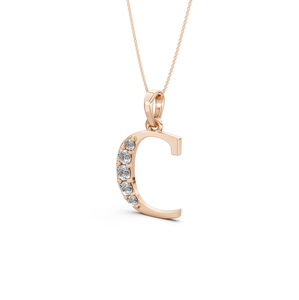 Necklace Initial C (Gold)