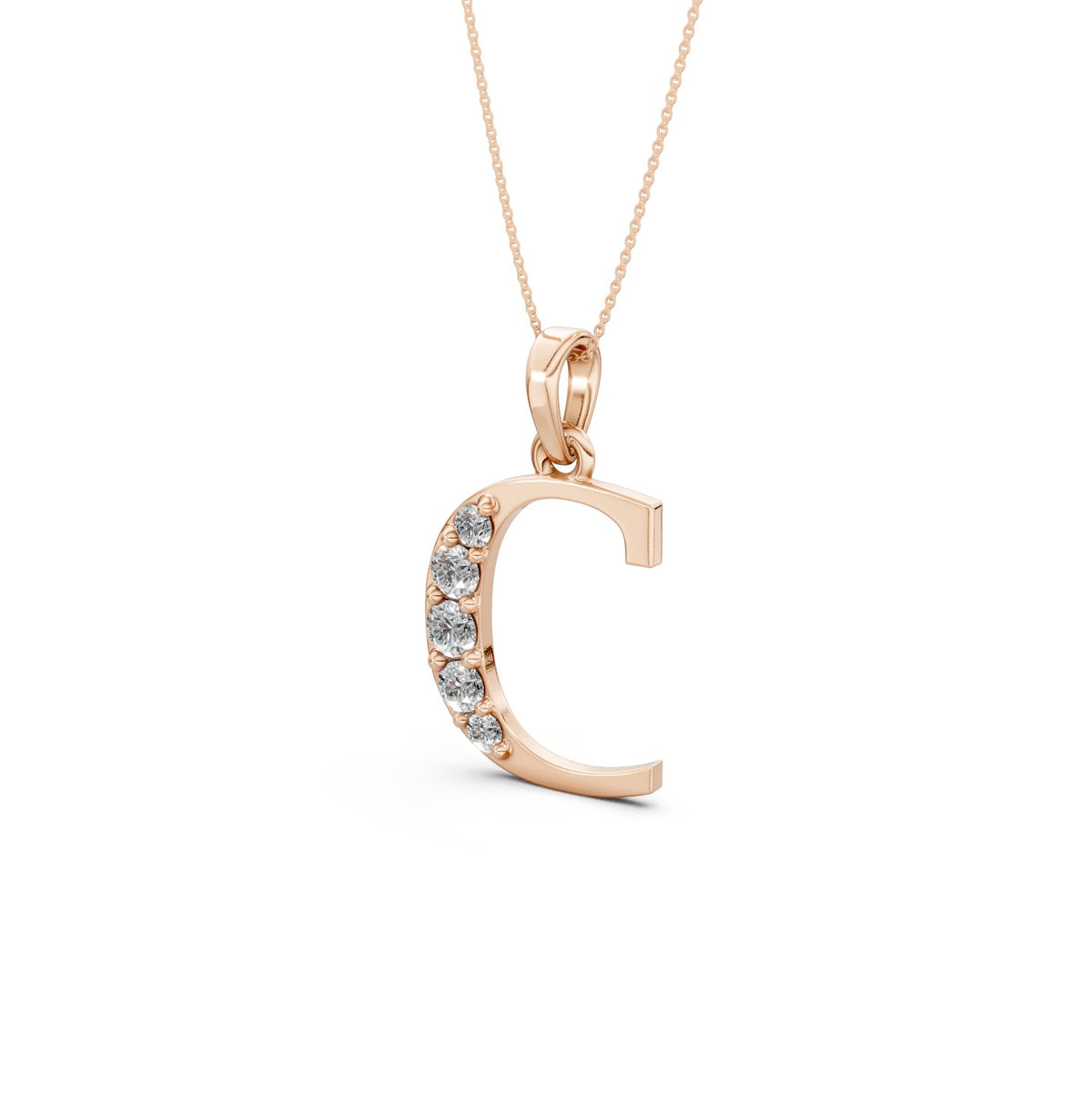 Necklace Initial C (Gold)
