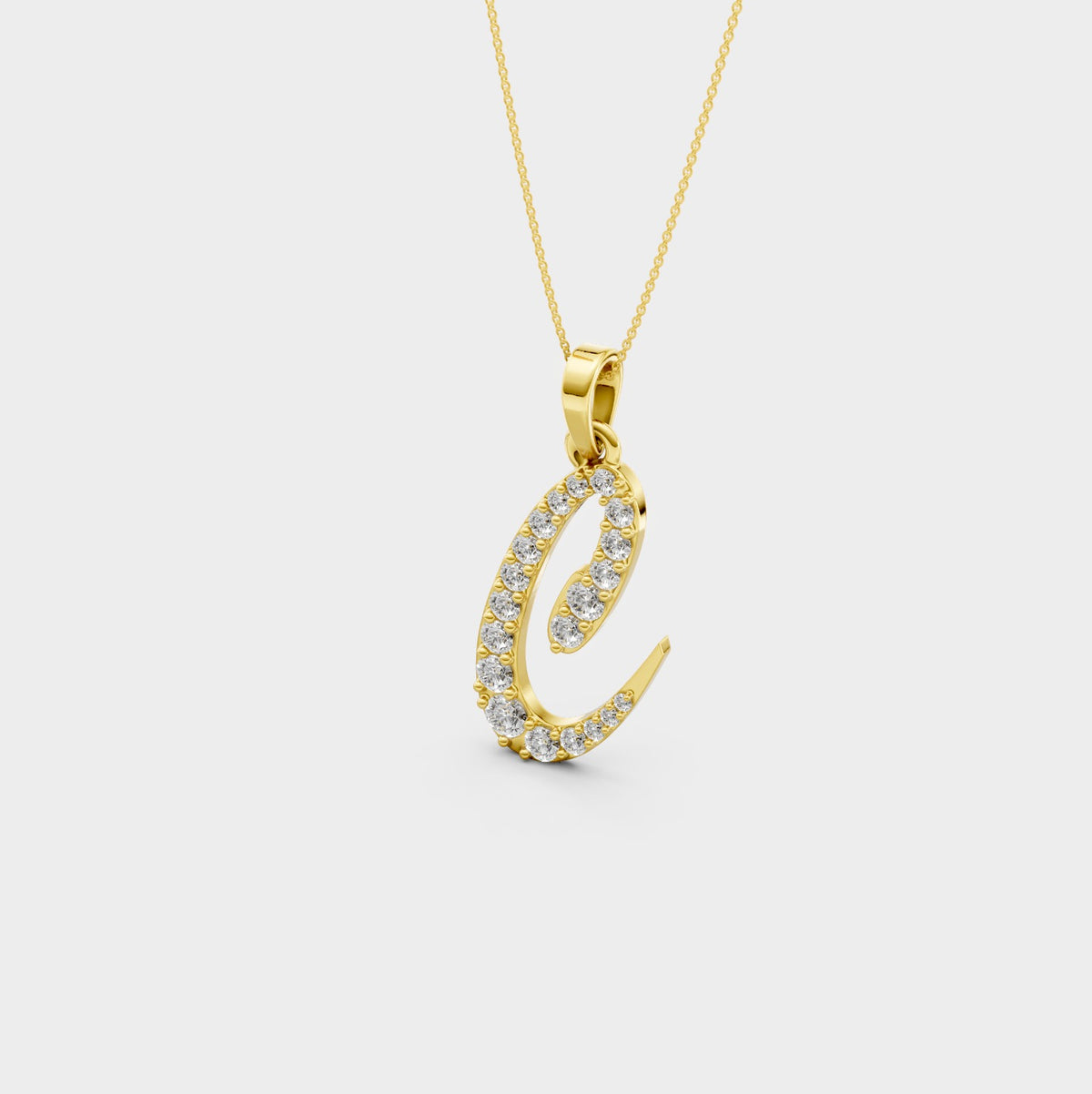 C Pendant Gold