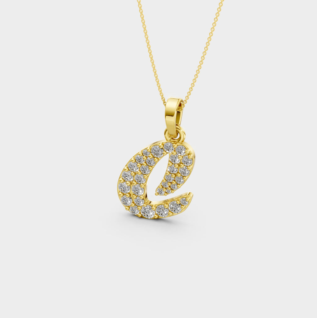 C Letter Pendant (Gold)