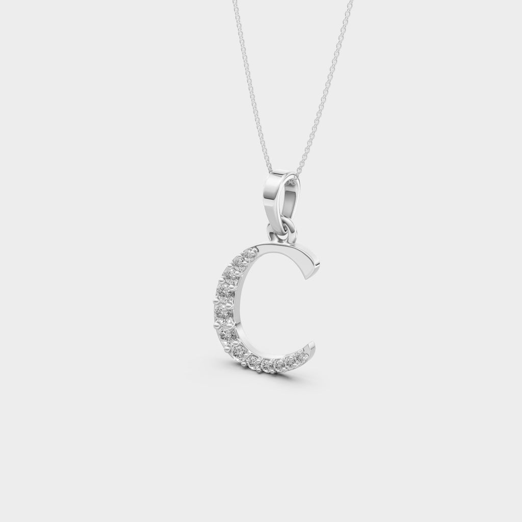 C Necklace Gold