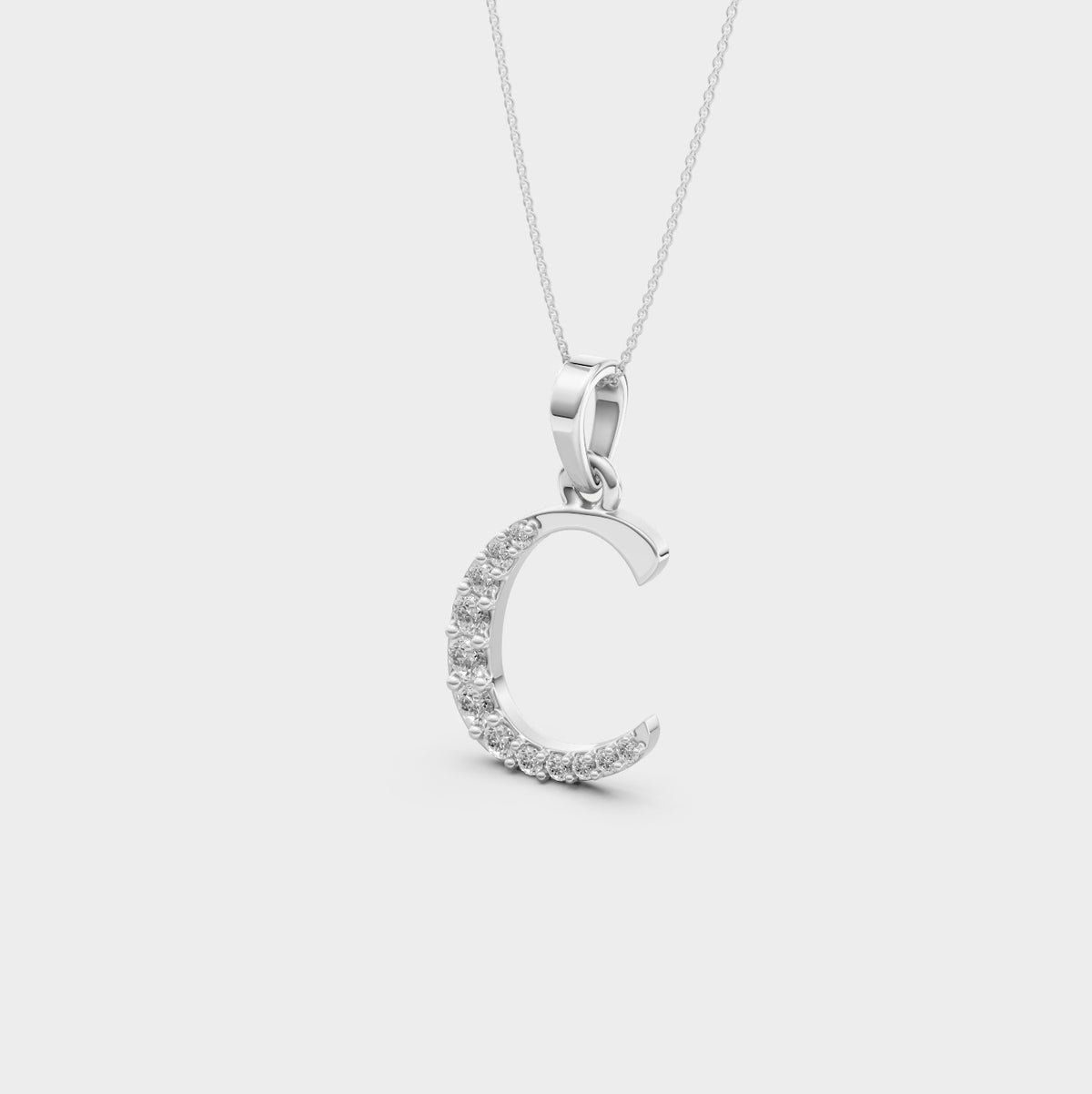C Necklace Gold