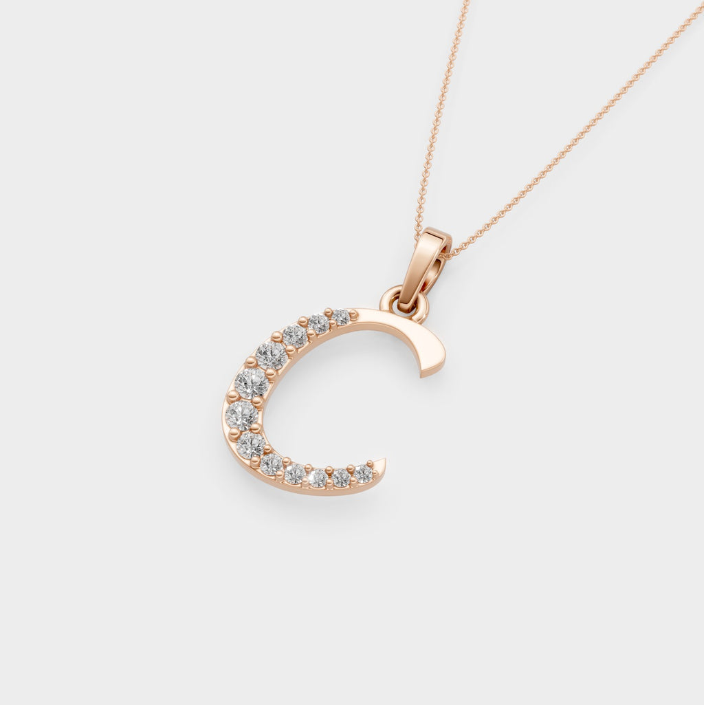 C Necklace Gold