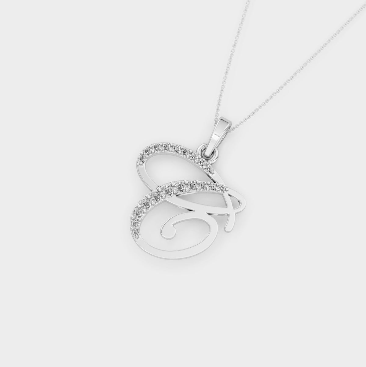 Necklace With A Letter C (Gold)