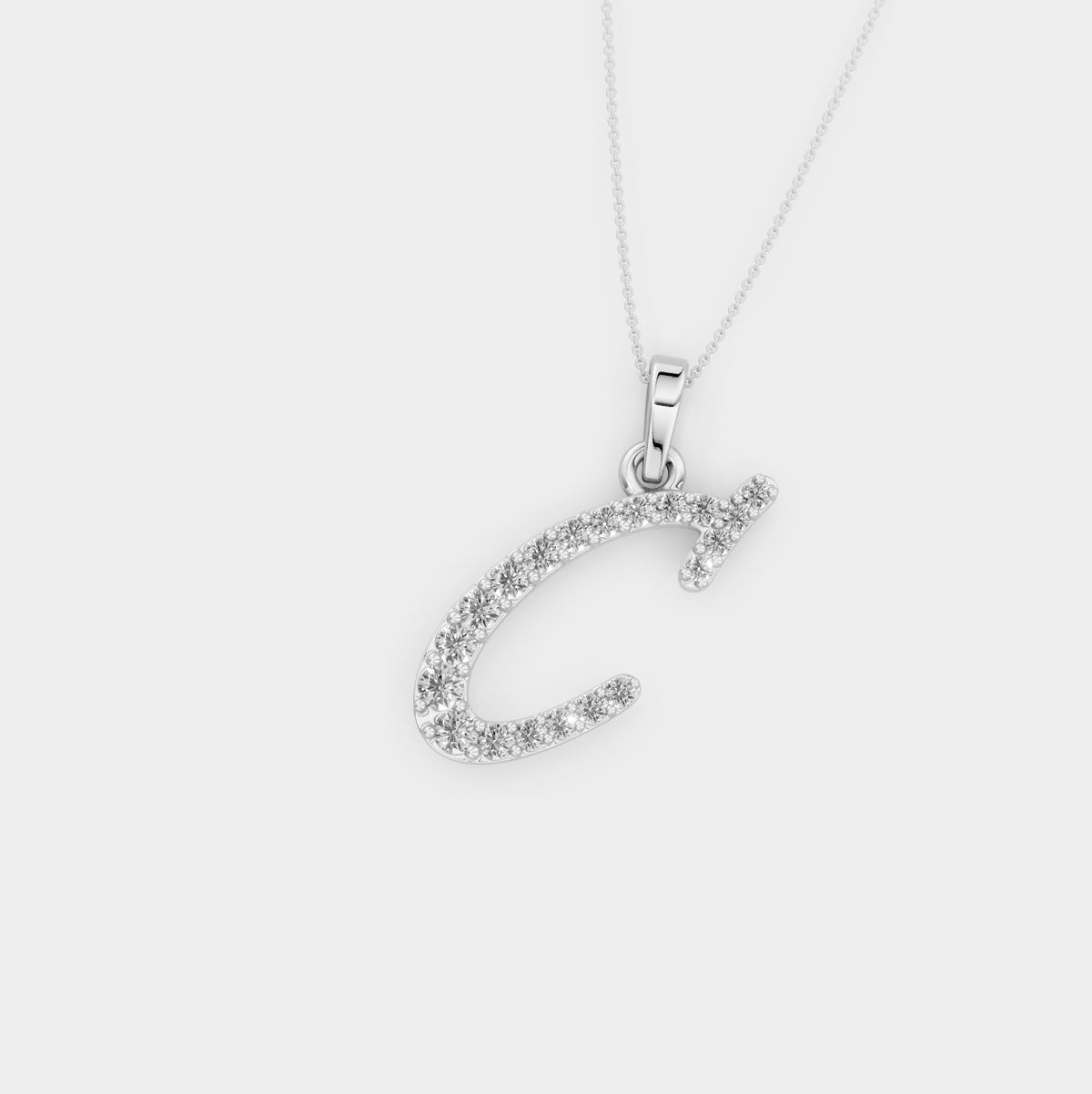 Letter Necklace C (Gold)