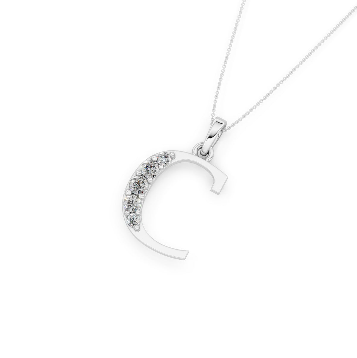 Necklace Initial C (Gold)