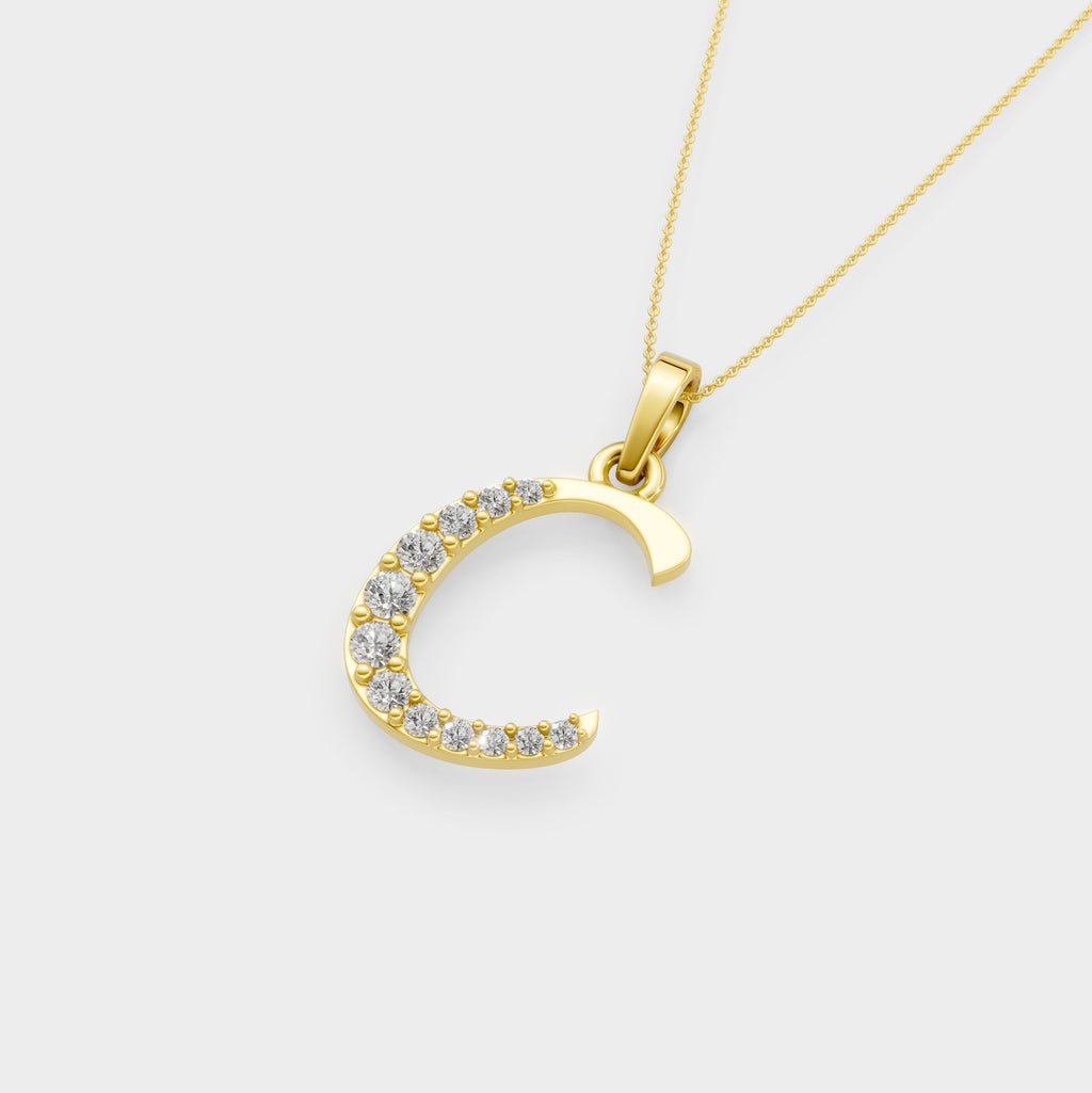 C Necklace Gold