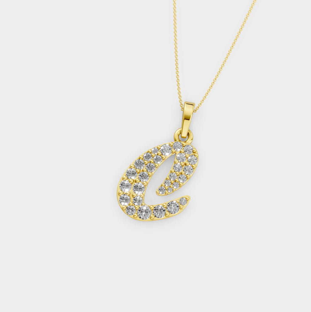 C Letter Pendant (Gold)
