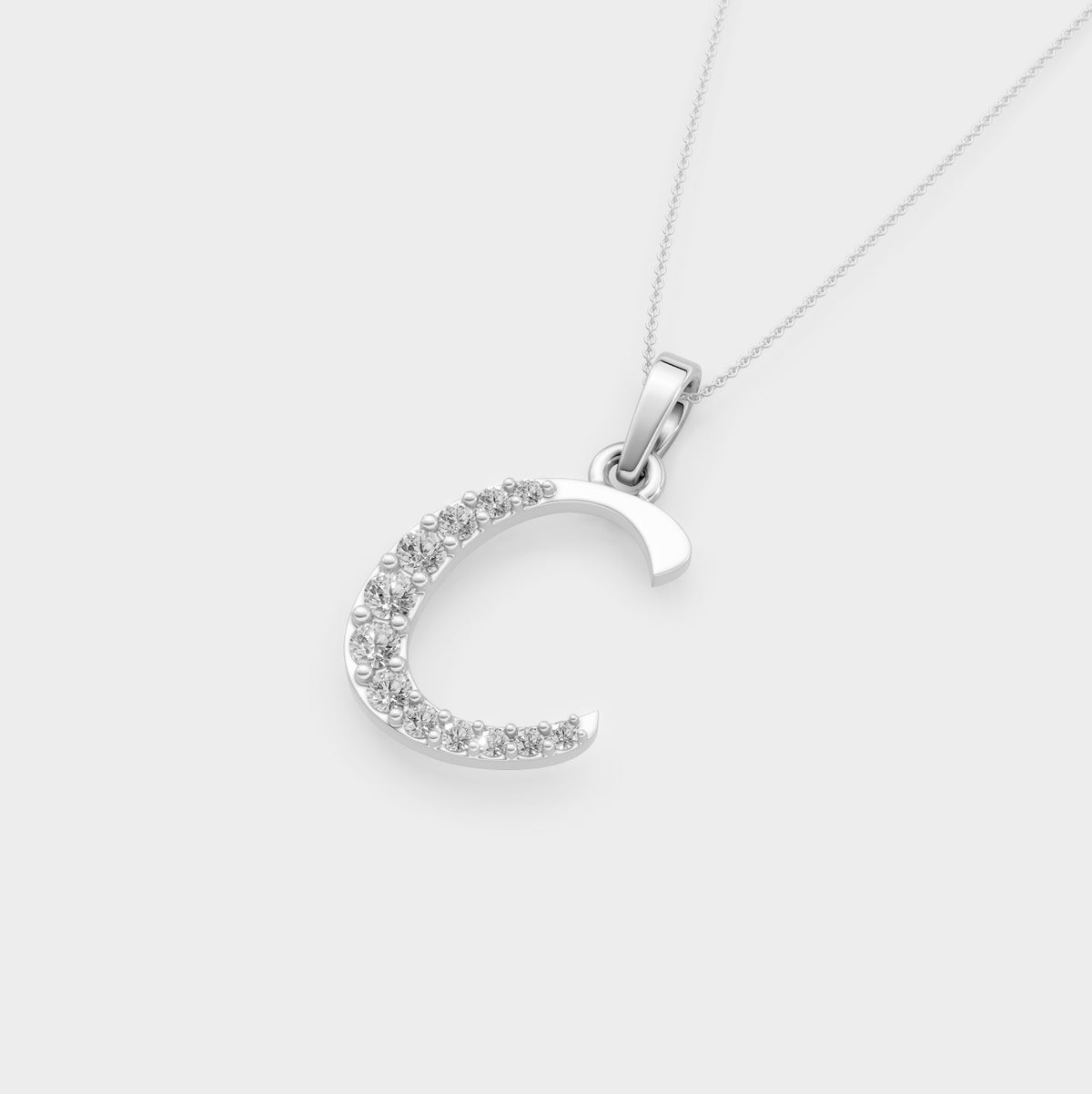 C Necklace Gold
