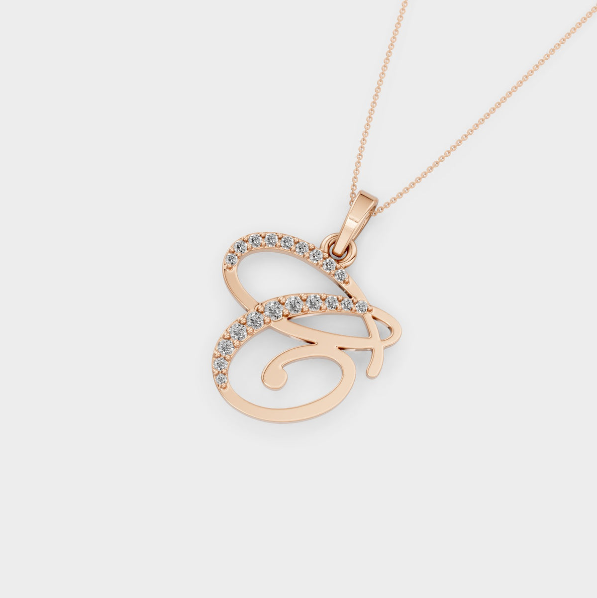 Necklace With A Letter C (Gold)