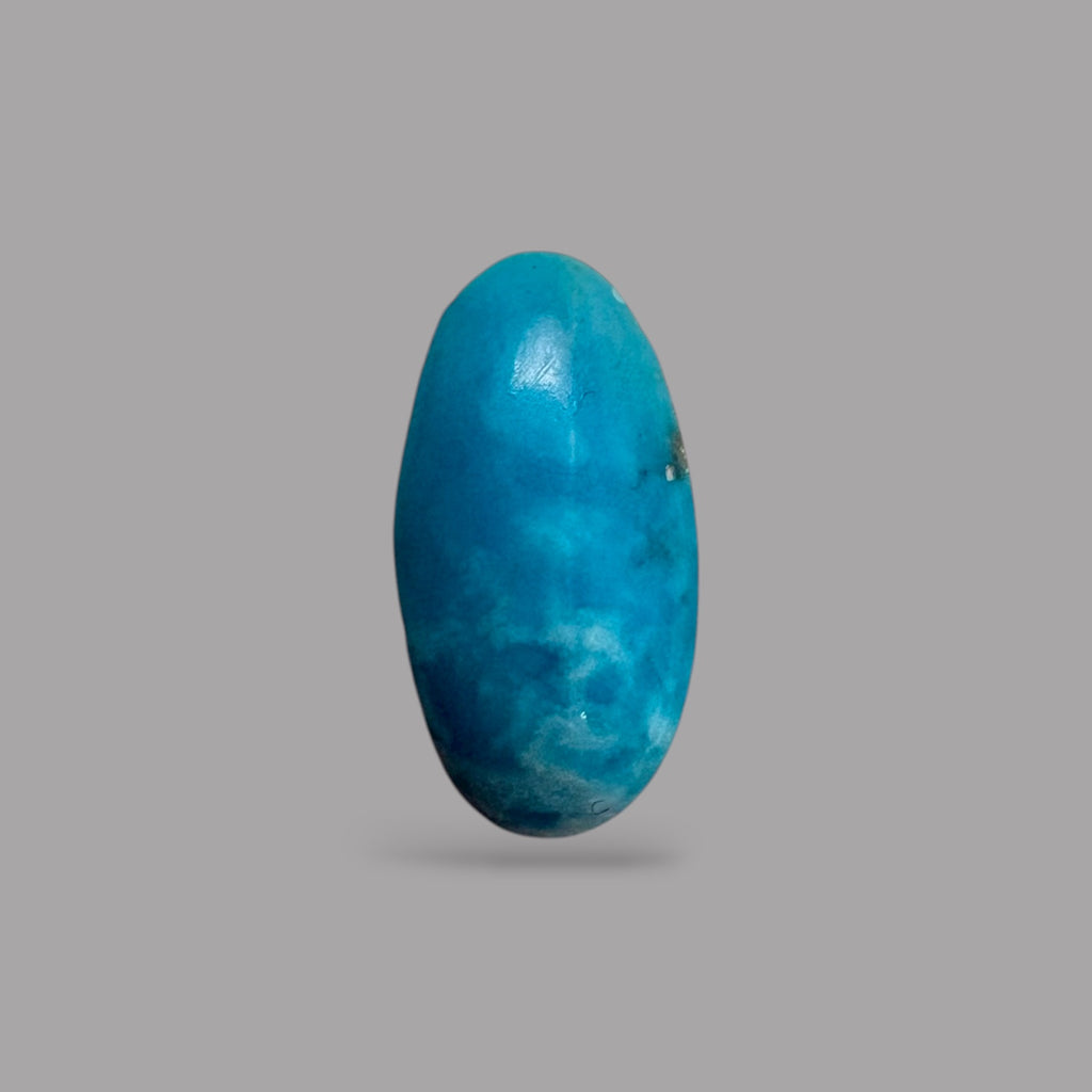 Carved Turquoise 1.86 Carats 13.6 x 7 x 12.8 mm in Oval
