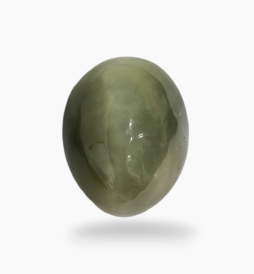 Cats Eye Stone Natural 10.37 Carats Oval Cabochon Size 14X11.3mm