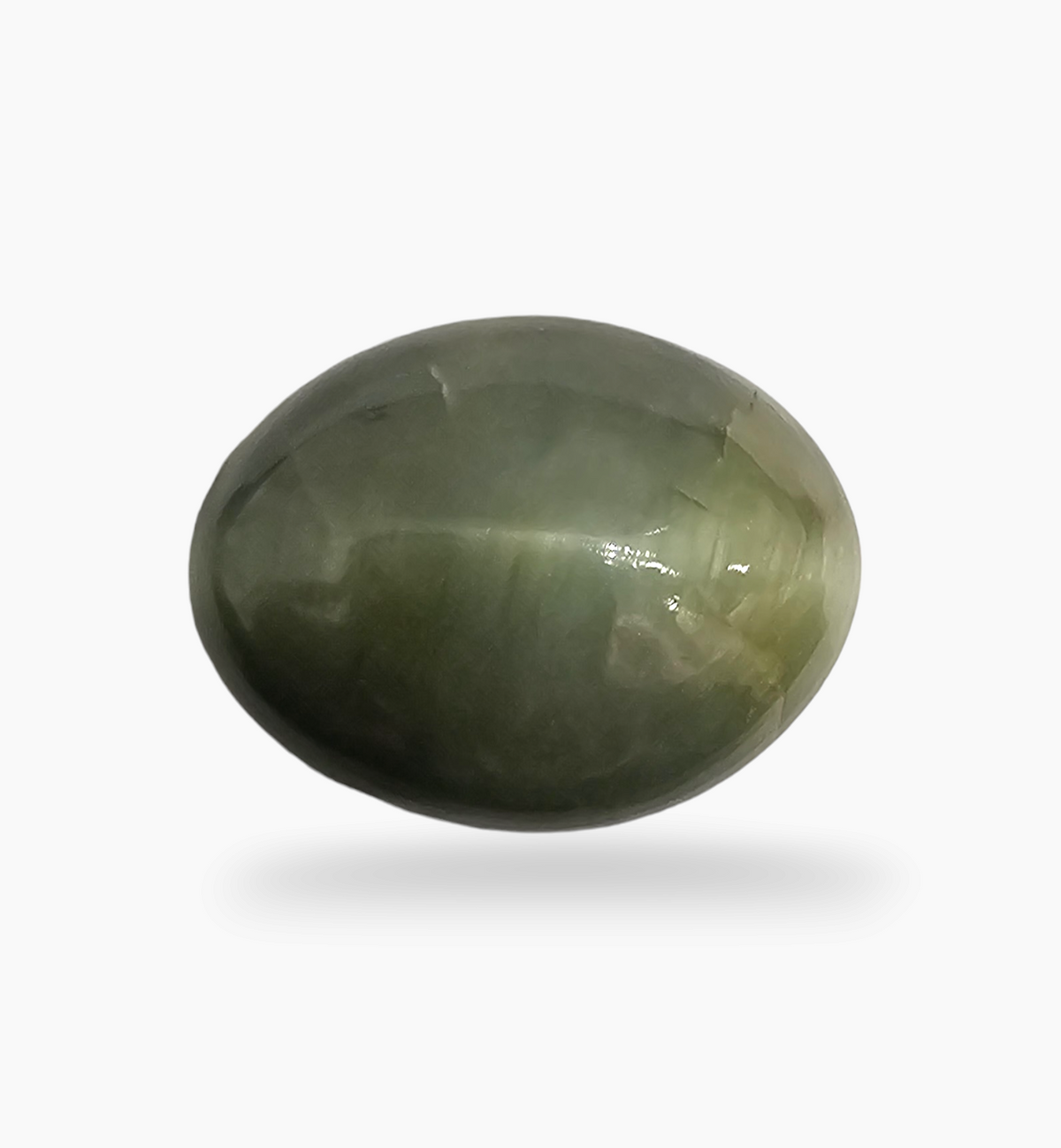 Cats Eye Stone Natural 11.79 Carats Oval Cabochon Size 15.6X12mm