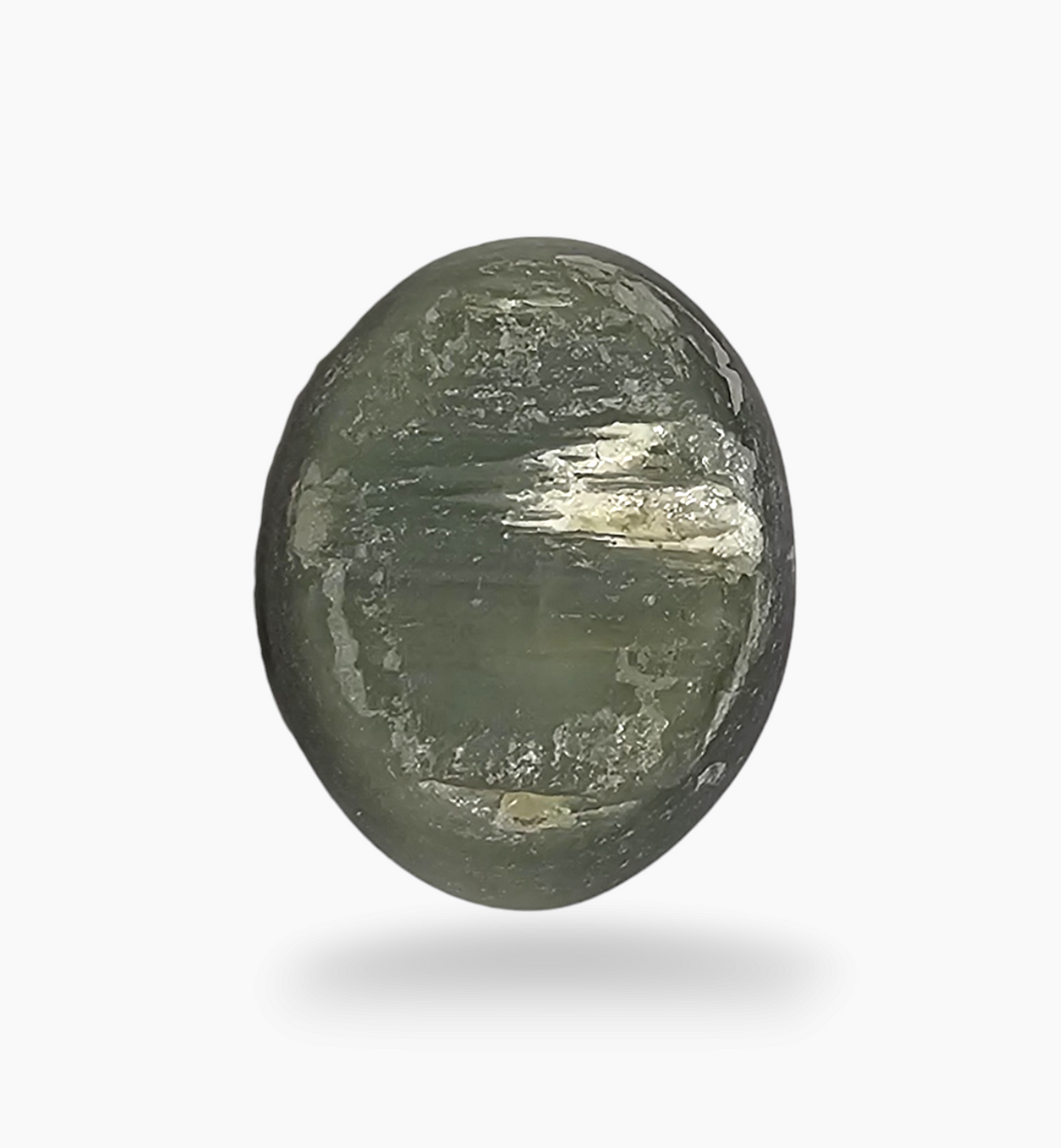 Cats Eye Stone Natural 12.34 Carats Oval Cabochon Size 16X12.5mm
