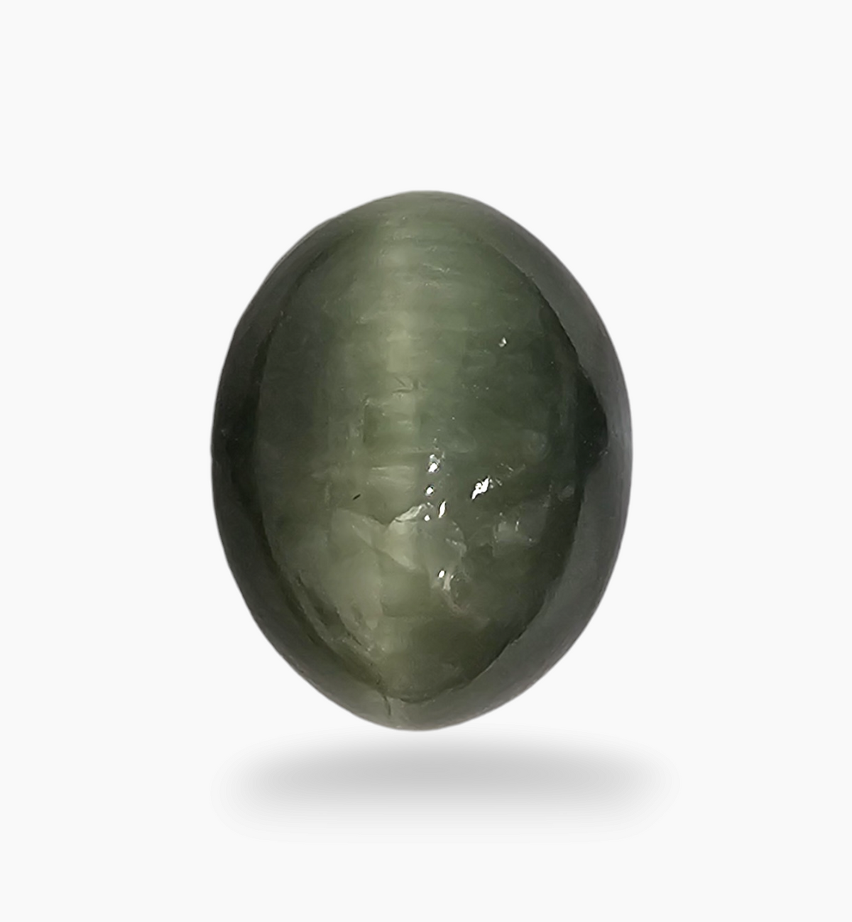 Cats Eye Stone Natural 12.34 Carats Oval Cabochon Size 16X12.5mm