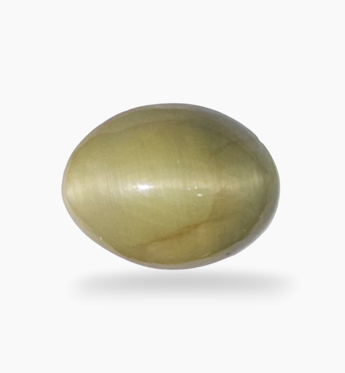 Cats Eye Stone Natural 7.01 Carats Oval Cabochon Size 13.8X10.7mm