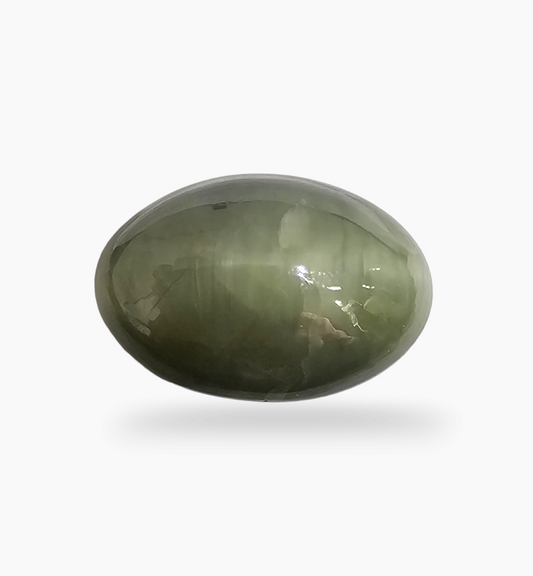 Cats Eye Stone Natural 8.76 Carats Oval Cabochon Size 14X11.3mm