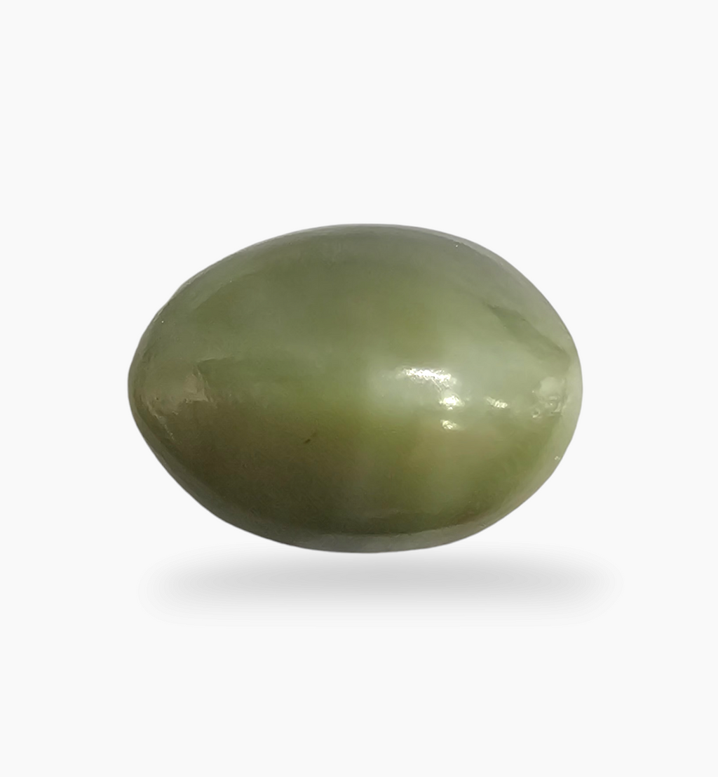 Cats Eye Stone Natural 8.84 Carats Oval Cabochon Size 13.5X10mm