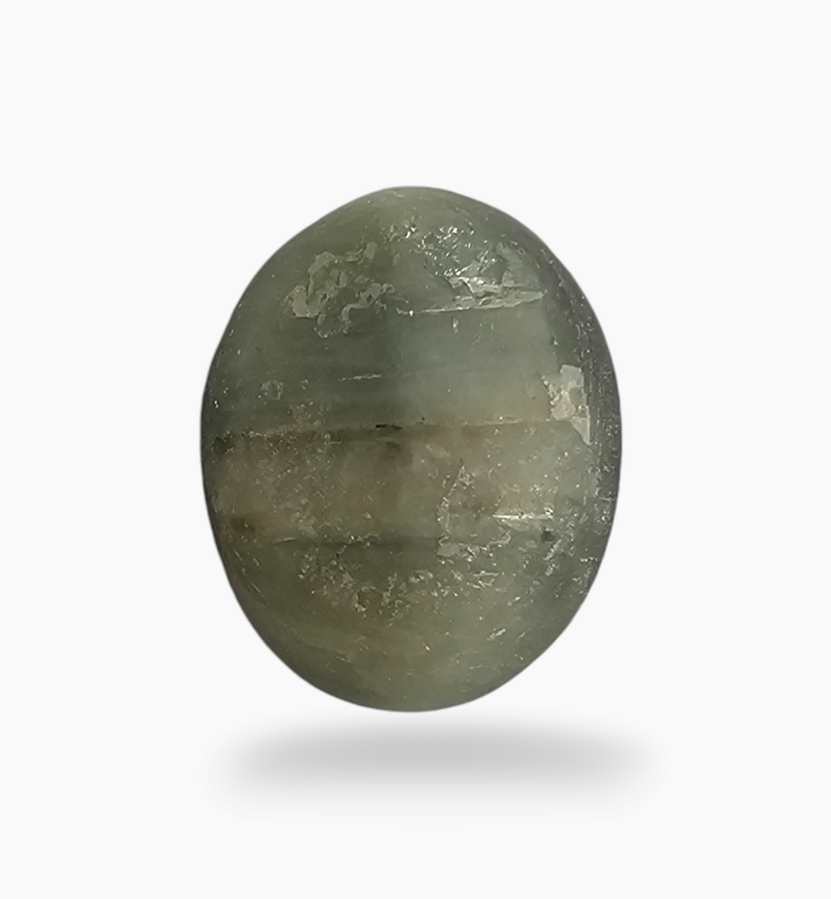 Cats Eye Stone Natural 8.0 Carats Oval Cabochon Size 14X11.2mm
