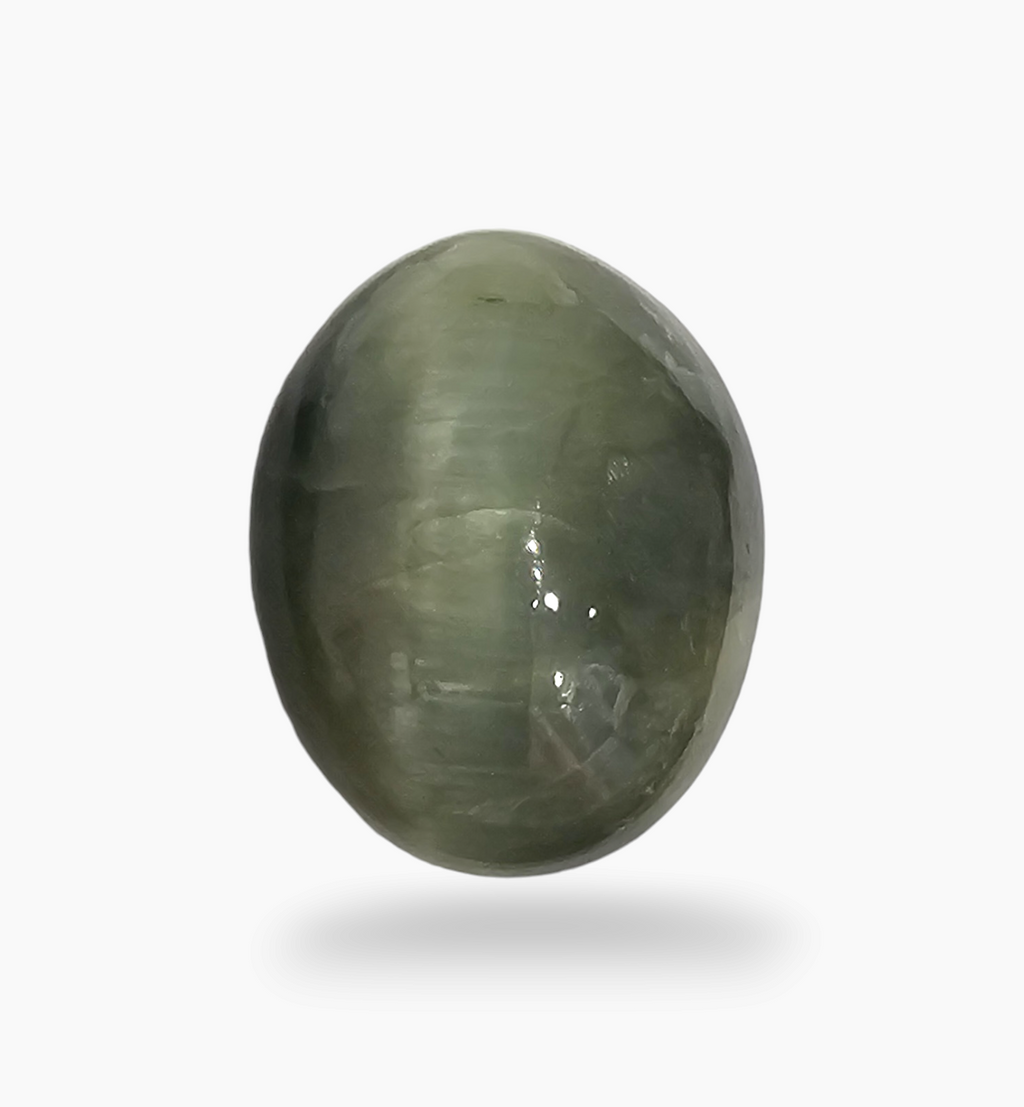 Cats Eye Stone Natural 8.0 Carats Oval Cabochon Size 14X11.2mm