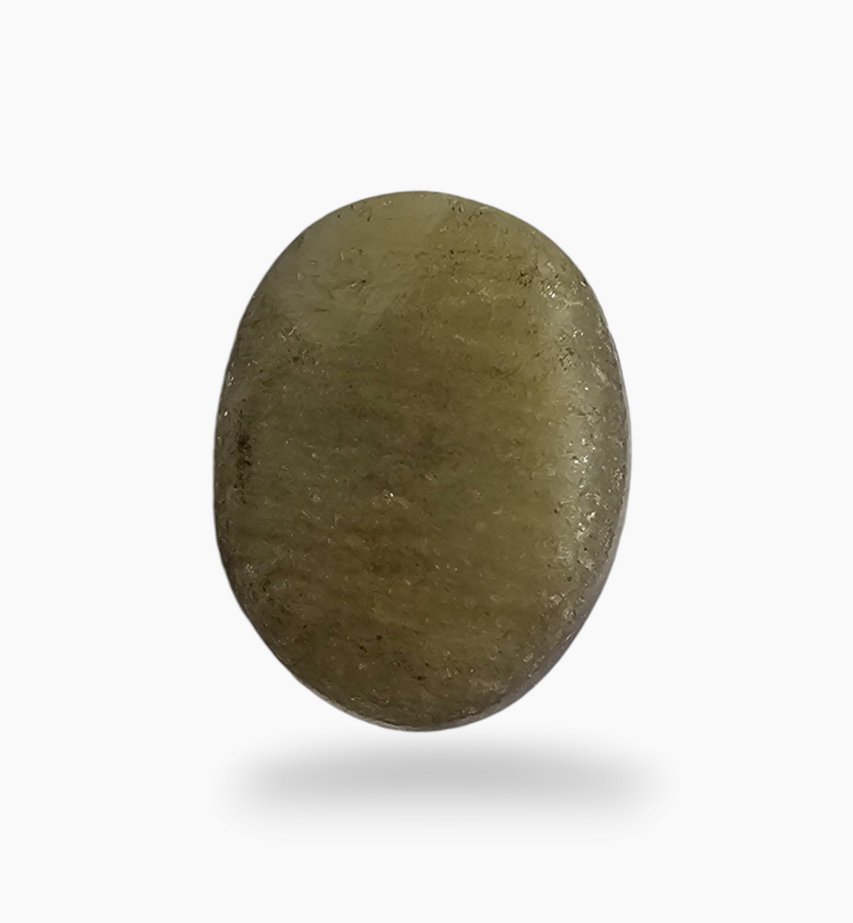 Natural Cats Eye Stone 9.18 Carats Oval Cabochon Size 14.5X11.2mm