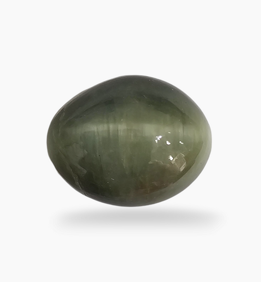 Natural Cats Eye Stone 9.78 Carats Oval Cabochon Size 15X12mm