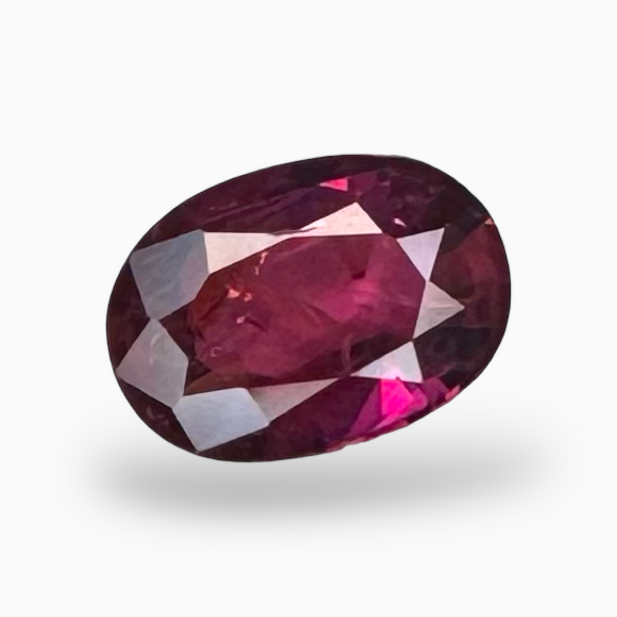 Certified Pink Sapphire Oval Stone 2.15 Carats 9.02 × 6.41 × 3.78 mm