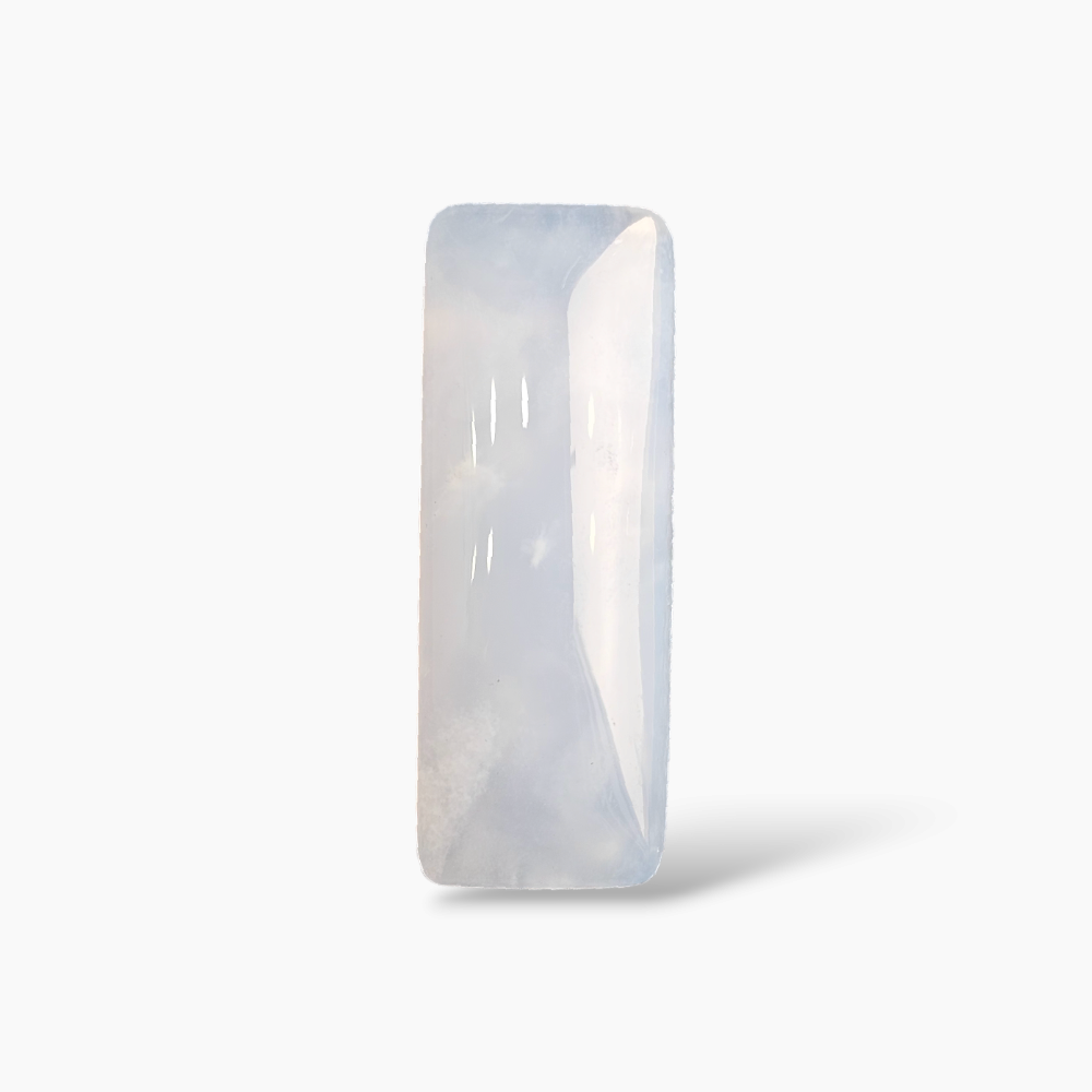 Chalcedony Stone in Long Cushion Cut 57 Carats with 43 by 16 mm Size