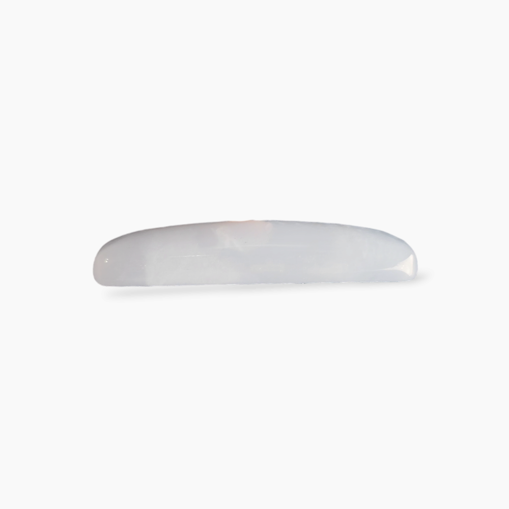 Chalcedony Stone in Long Cushion Cut 57 Carats with 43 by 16 mm Size