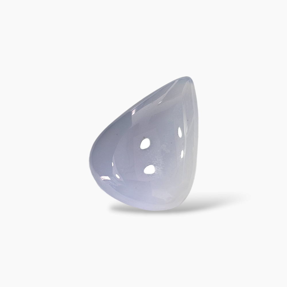 Chalcedony Stone in Pear Shape with 33 by 23 MM Size Milky White