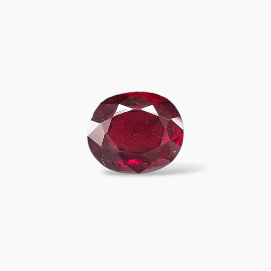 Charming 1.11 Carat Oval Natural Ruby Radiant Red Mozambique Origin